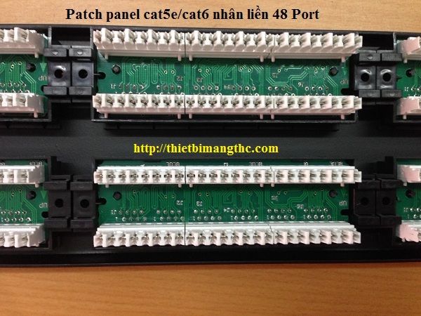 Patch panel 48 cổng cat5e AMP nhân liền